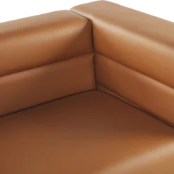 Canapé 3 Places En Cuir PU Marron GRANNA -Promos Chesteris Boutique canape 17473315