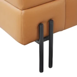 Canapé 3 Places En Cuir PU Marron GRANNA -Promos Chesteris Boutique canape 17473319