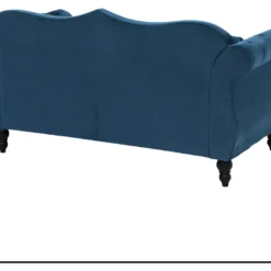 Canapé Chesterfield 2 Places En Velours Bleu SKIEN -Promos Chesteris Boutique canape 17473503
