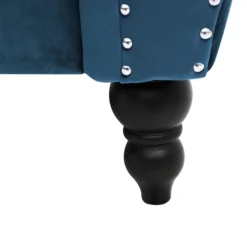 Canapé Chesterfield 2 Places En Velours Bleu SKIEN -Promos Chesteris Boutique canape 17473509