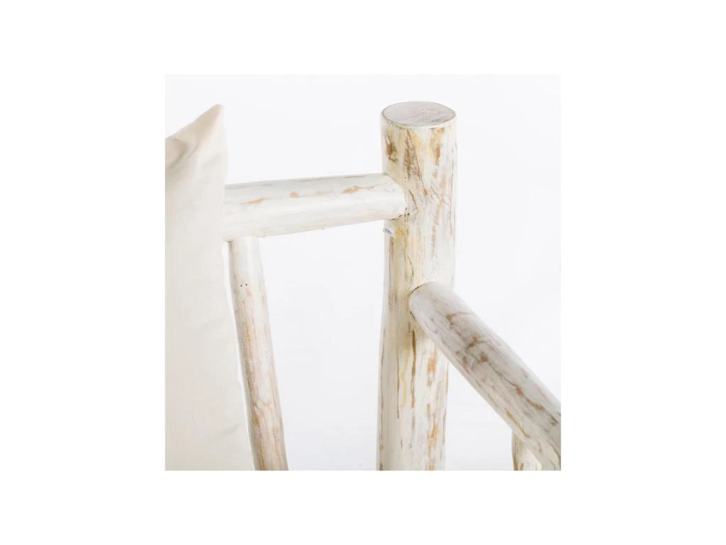 Canapé Bois Blanc Et Coussins - PYLA 4 Canapé Bois Blanc Et Coussins - PYLA – Image 4