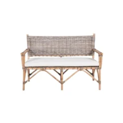 Canapé Avec Accoudoirs En Rotin Tressé - EKE -Promos Chesteris Boutique canape 17625487