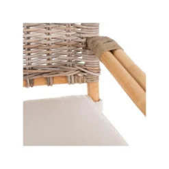 Canapé Avec Accoudoirs En Rotin Tressé - EKE -Promos Chesteris Boutique canape 17625489