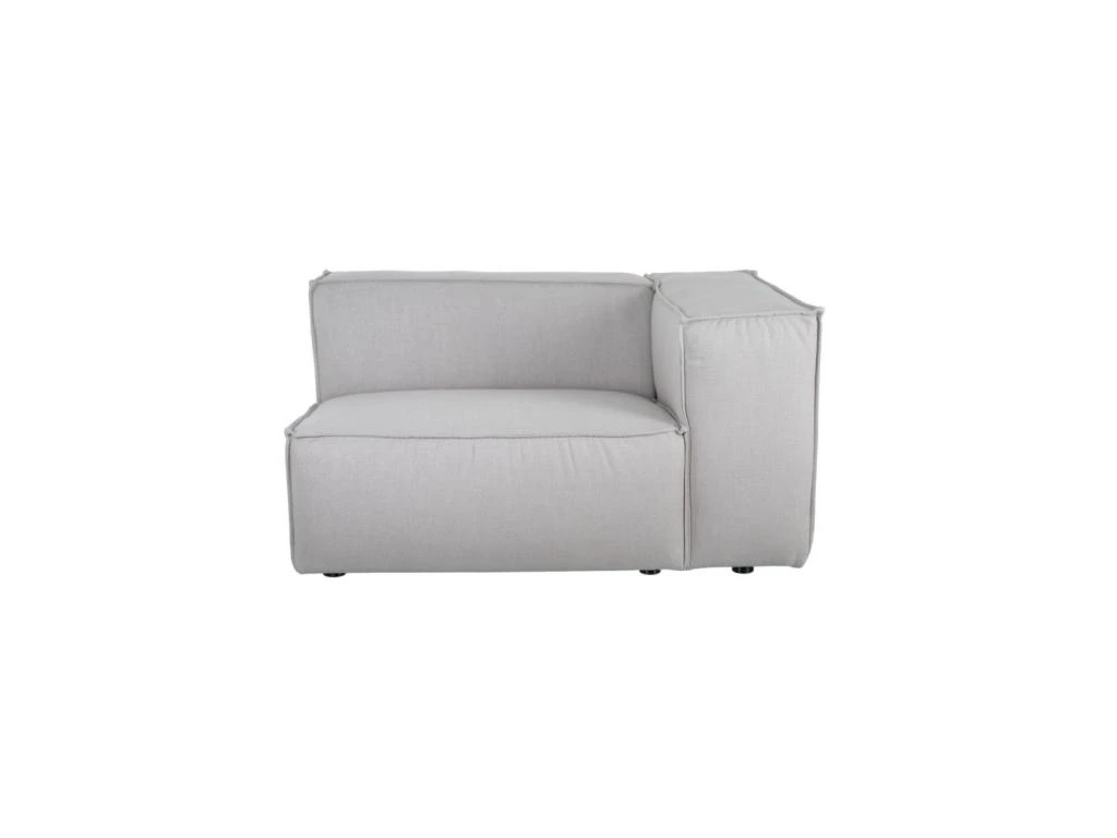 Canapé Module Droit Tissu/Gris Taille L - AISSA 4 Canapé Module Droit Tissu/Gris Taille L - AISSA – Image 4