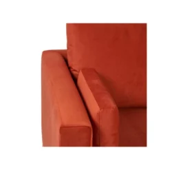 Canapé 2 Places Tissu/Bois Terracotta - LAOS -Promos Chesteris Boutique canape 17788725