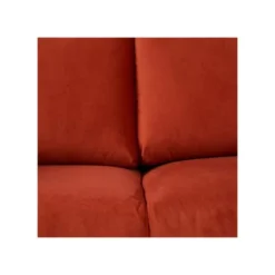 Canapé 2 Places Tissu/Bois Terracotta - LAOS -Promos Chesteris Boutique canape 17788729