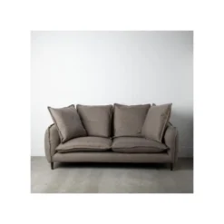 Canapé 3 Places Tissu Gris Taupé - TOMAR 8 Canapé 3 Places Tissu Gris Taupé - TOMAR -Promos Chesteris Boutique canape 17788783