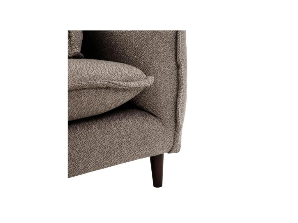 Canapé 3 Places Tissu Gris Taupé - TOMAR 5 Canapé 3 Places Tissu Gris Taupé - TOMAR – Image 5