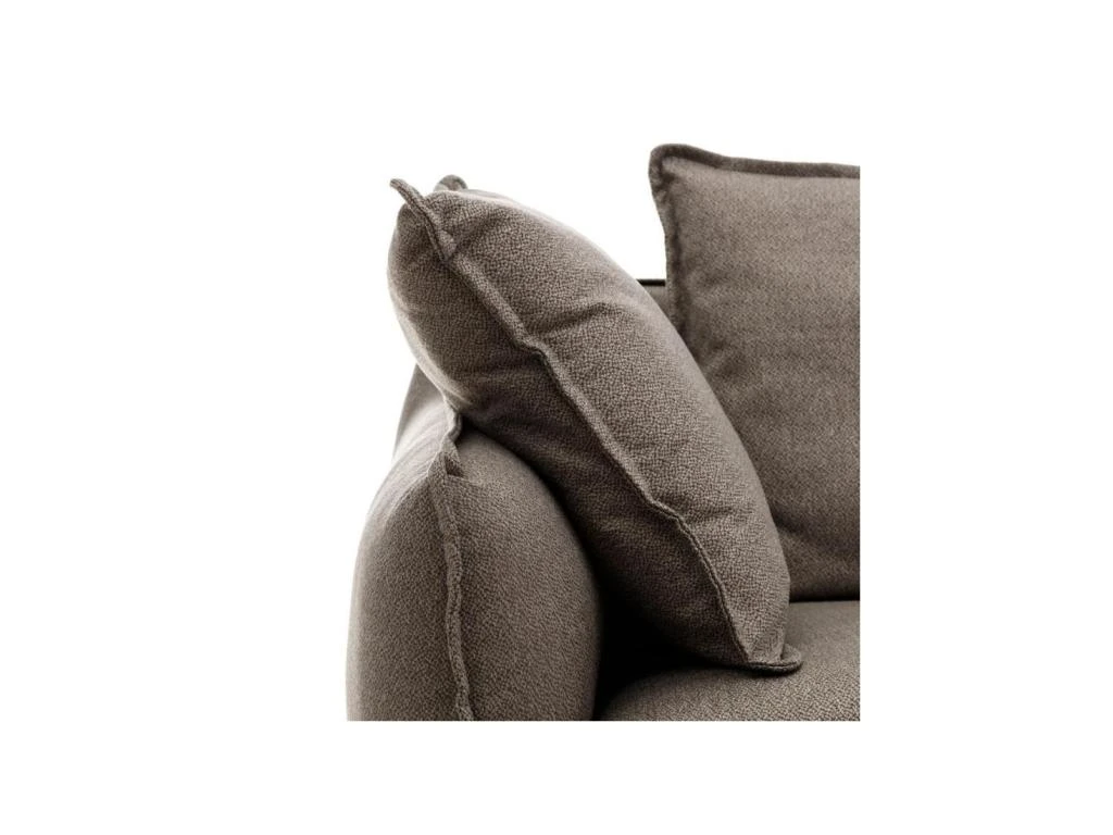 Canapé 3 Places Tissu Gris Taupé - TOMAR 6 Canapé 3 Places Tissu Gris Taupé - TOMAR – Image 6