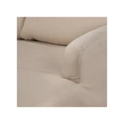 Canapé D'angle Droit Tissu Beige - LINOU -Promos Chesteris Boutique canape 17788801