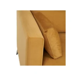 Canapé 3 Places Tissu/Bois Moutarde - LAOS 9 Canapé 3 Places Tissu/Bois Moutarde - LAOS -Promos Chesteris Boutique canape 17788821