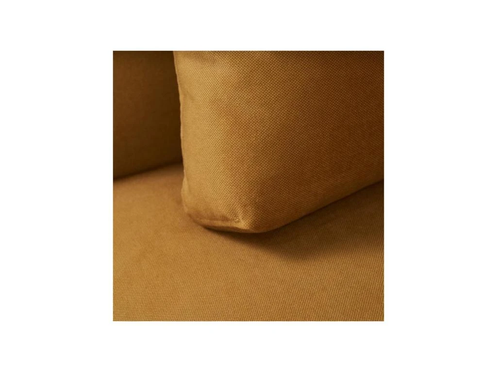 Canapé 3 Places Tissu/Bois Moutarde - LAOS 6 Canapé 3 Places Tissu/Bois Moutarde - LAOS – Image 6