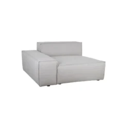 Canapé Module Gauche Tissu/Gris Taille L - AISSA