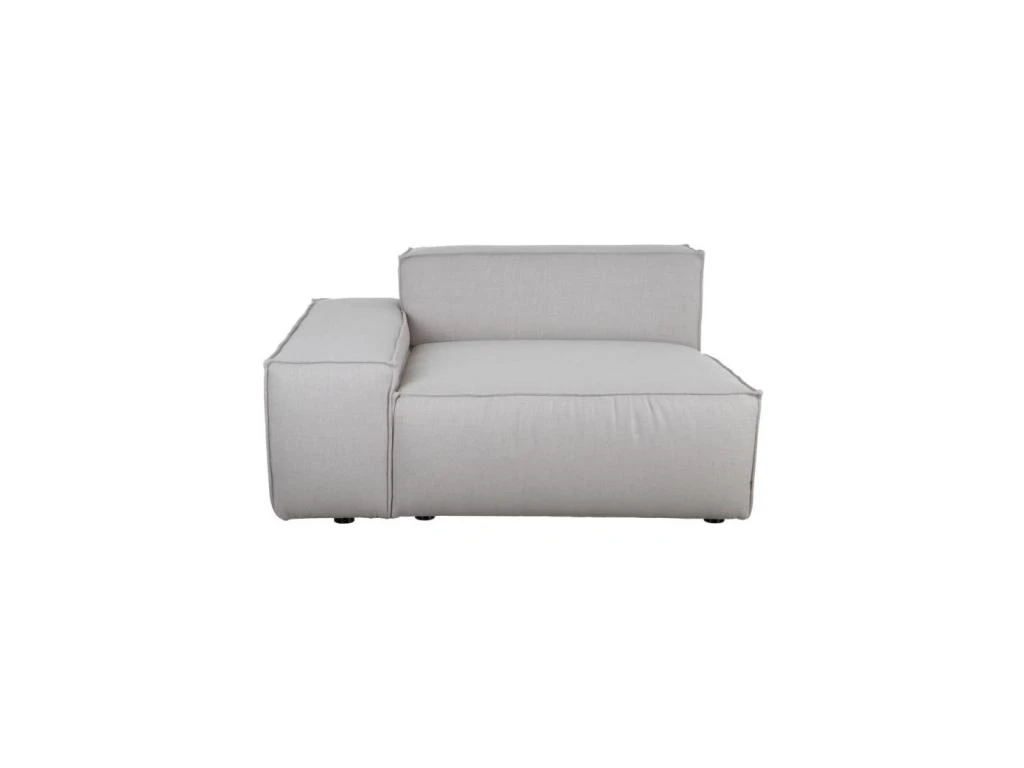 Canapé Module Gauche Tissu/Gris Taille L - AISSA 4 Canapé Module Gauche Tissu/Gris Taille L - AISSA – Image 4