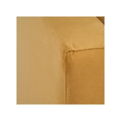 Canapé 2 Places Tissu/Bois Moutarde - LAOS -Promos Chesteris Boutique canape 17788859