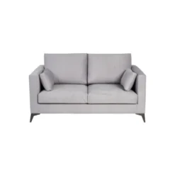 Canapé 2 Places Tissu/Bois Gris Clair - LAOS 8 Canapé 2 Places Tissu/Bois Gris Clair - LAOS -Promos Chesteris Boutique canape 17788867