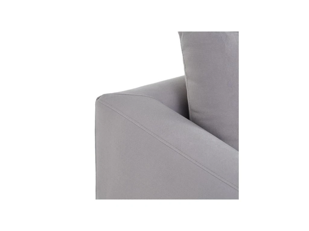 Canapé 2 Places Tissu/Bois Gris Clair - LAOS 6 Canapé 2 Places Tissu/Bois Gris Clair - LAOS – Image 6