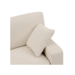 Canapé 3 Places Tissu Beige N°2 - LINOU -Promos Chesteris Boutique canape 17788883