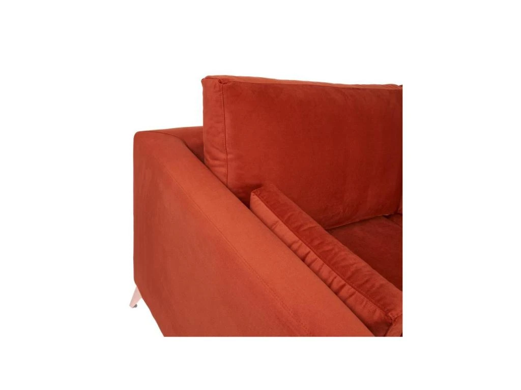 Canapé 3 Places Tissu/Bois Terracotta - LAOS 4 Canapé 3 Places Tissu/Bois Terracotta - LAOS – Image 4