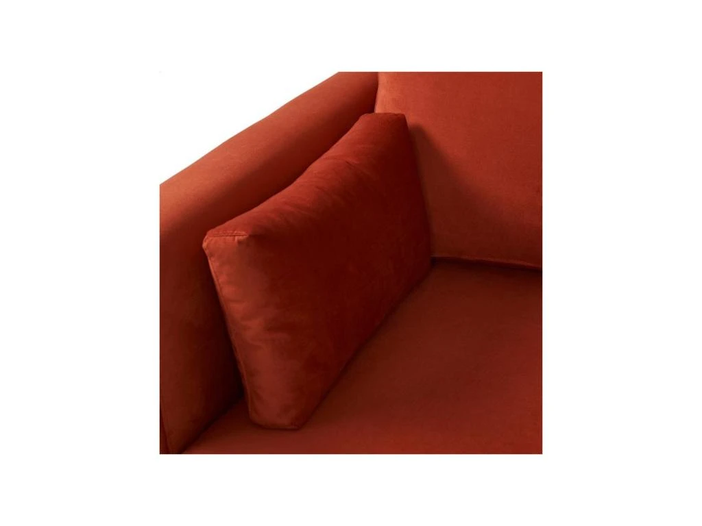 Canapé 3 Places Tissu/Bois Terracotta - LAOS 5 Canapé 3 Places Tissu/Bois Terracotta - LAOS – Image 5