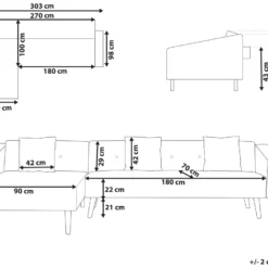 Canapé Angle à Droite - Vadso - Velours, Noir -Promos Chesteris Boutique canape 17940799