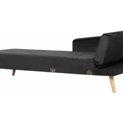 Canapé Angle à Droite - Vadso - Velours, Noir -Promos Chesteris Boutique canape 17940813