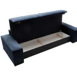 Canapé 4 Places Convertible En Velours Côtelé Bleu Marine AMELIA De Pascal Morabito -Promos Chesteris Boutique canape 17968371