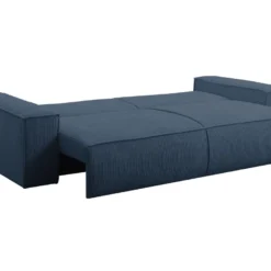 Canapé 4 Places Convertible En Velours Côtelé Bleu Marine AMELIA De Pascal Morabito -Promos Chesteris Boutique canape 17969035