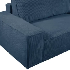 Canapé 4 Places Convertible En Velours Côtelé Bleu Marine AMELIA De Pascal Morabito -Promos Chesteris Boutique canape 17969055