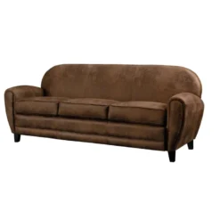 Canapé Club 3 Places Marron Vieilli -Promos Chesteris Boutique canape 18039959