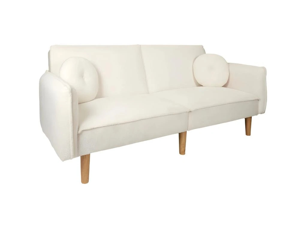 Canapé Convertible En Tissu Bouclette 1 Canapé Convertible En Tissu Bouclette