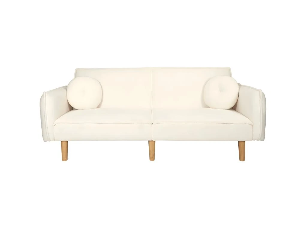 Canapé Convertible En Tissu Bouclette 3 Canapé Convertible En Tissu Bouclette – Image 3