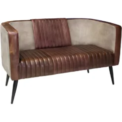 Canapé En Cuir Et Tissu Baytown