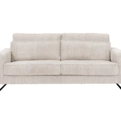 Canapé 3 Places En Velours Cotelé Beige TESSIO 9 Canapé 3 Places En Velours Cotelé Beige TESSIO -Promos Chesteris Boutique canape 18088119