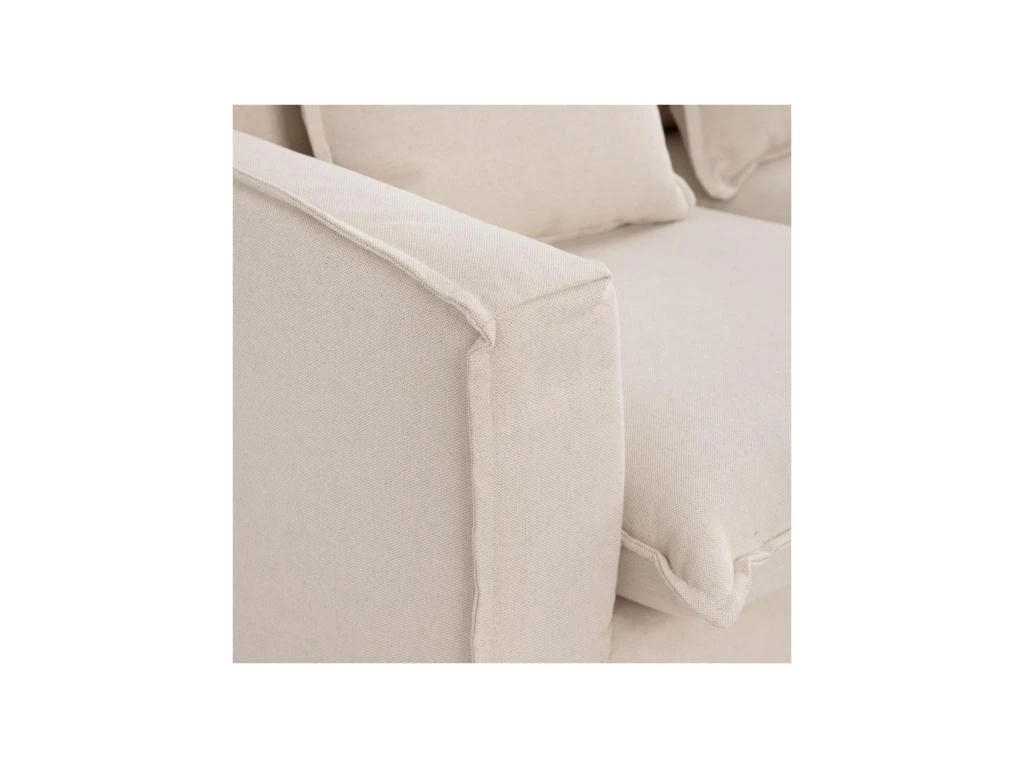 Canapé 3 Places Tissu Beige N°3 - LINOU 5 Canapé 3 Places Tissu Beige N°3 - LINOU – Image 5