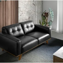 Canapé 2 Places En Cuir Capitonné 6030 ANGEL CERDA -Promos Chesteris Boutique canape 18424927