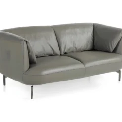 Canapé 2 Places En Cuir Et Acier 6036 ANGEL CERDA