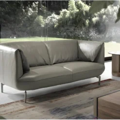 Canapé 2 Places En Cuir Et Acier 6036 ANGEL CERDA -Promos Chesteris Boutique canape 18425493