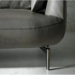 Canapé 2 Places En Cuir Et Acier 6036 ANGEL CERDA -Promos Chesteris Boutique canape 18425503