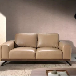 Canapé 2 Places En Cuir Couleur Arena 6133 ANGEL CERDA