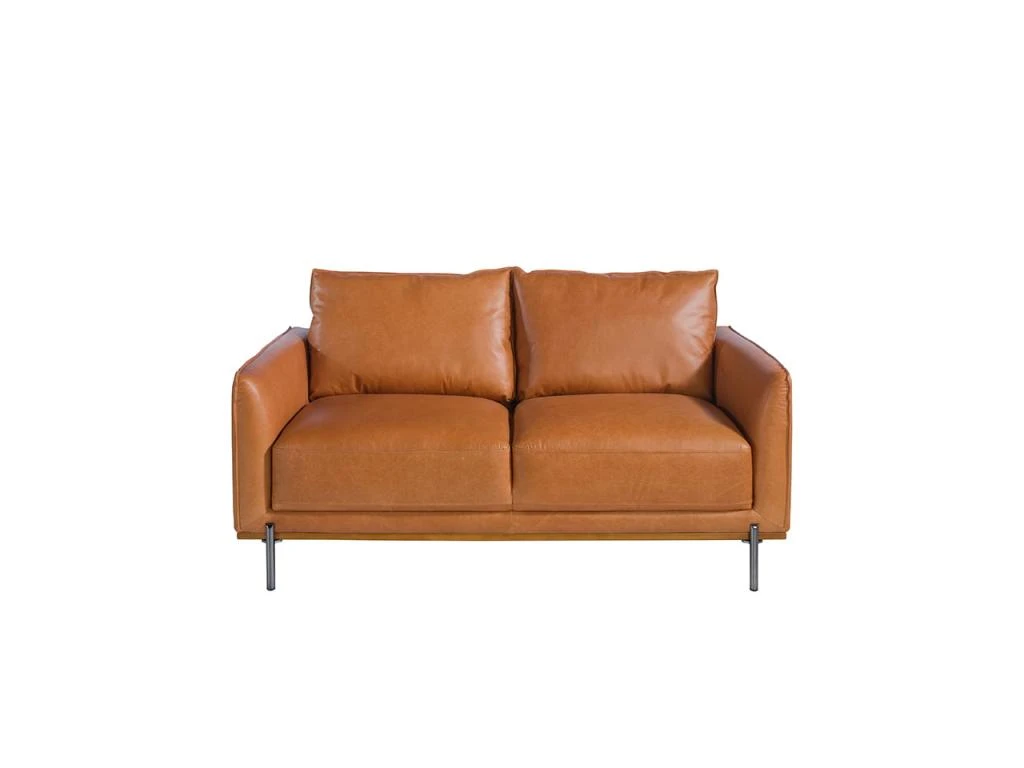Canapé 2 Places En Cuir Marron 6129 ANGEL CERDA 2 Canapé 2 Places En Cuir Marron 6129 ANGEL CERDA – Image 2