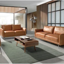 Canapé 2 Places En Cuir Marron 6129 ANGEL CERDA 12 Canapé 2 Places En Cuir Marron 6129 ANGEL CERDA -Promos Chesteris Boutique canape 18425927