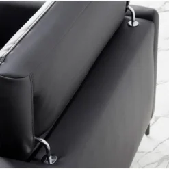 Canapé 2 Places En Cuir Et Acier Noir 6058 ANGEL CERDA -Promos Chesteris Boutique canape 18426051