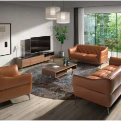 Canapé 2 Places En Cuir Avec Capitonné 6168 ANGEL CERDA -Promos Chesteris Boutique canape 18426083