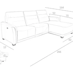 Chaise Longue En Cuir Et Mécanisme Relax 6156 ANGEL CERDA 14 Chaise Longue En Cuir Et Mécanisme Relax 6156 ANGEL CERDA -Promos Chesteris Boutique canape 18427237