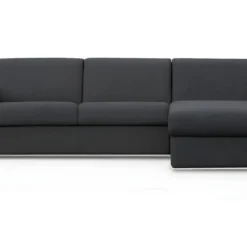 Ensemble Canapé D'angle Convertible Réversible Express En Tissu FLAVIEN Anthracite Avec Couette 220 X 240 Et 2 Oreillers -Promos Chesteris Boutique canape 18442705