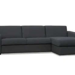 Ensemble Canapé D'angle Convertible Réversible Express En Tissu FLAVIEN Anthracite Avec Couette 220 X 240 Et 2 Oreillers -Promos Chesteris Boutique canape 18442707