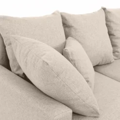 Canapé D'angle Panoramique Convertible En Tissu Beige LADAZIA -Promos Chesteris Boutique canape 18812535