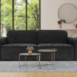 Canapé 3 Places En Tissu Anthracite MINATA -Promos Chesteris Boutique canape 18856823