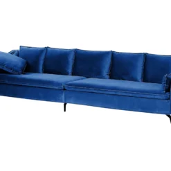 Canapé En Velours Bleu Marine AURE -Promos Chesteris Boutique canape 18857941